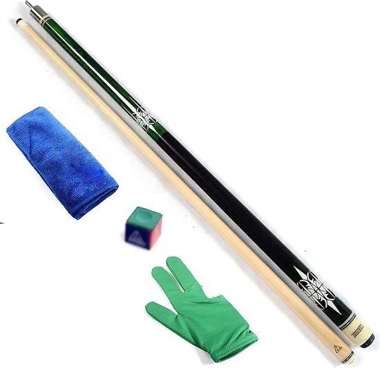 Biljartkeu - Poolkeu Snookerkeu - Spel Verbeteren - Handgemaakt Esdoornhout - 155 cm - Natuurlijk Hout van Merkloos