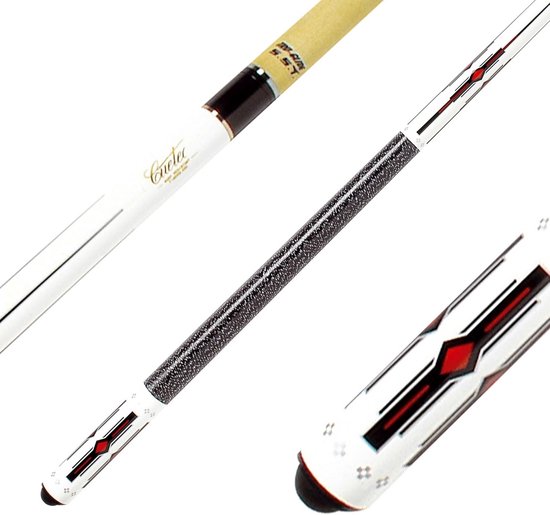 Biljartkeu - Poolkeu - Spel spelen - Glasvezel coating - 146 cm - Wit