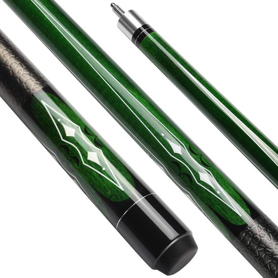 Biljartkeu - Poolstok - Biljart Spelen - Houtconstructie - 147 cm - Groen