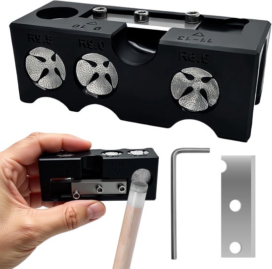 Biljartkeu puntvorm - 145 cm - houten handvat - perfect voor precisie spel - m-winkel