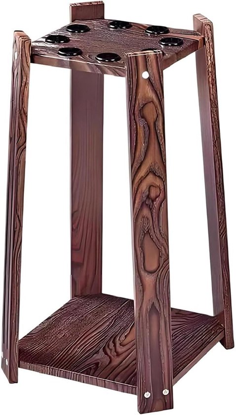 Biljartkeu Rek - Pool Stick Houder - Keuen Opbergen - Stevige Houten Constructie - 62H cm - Niet gespecificeerd