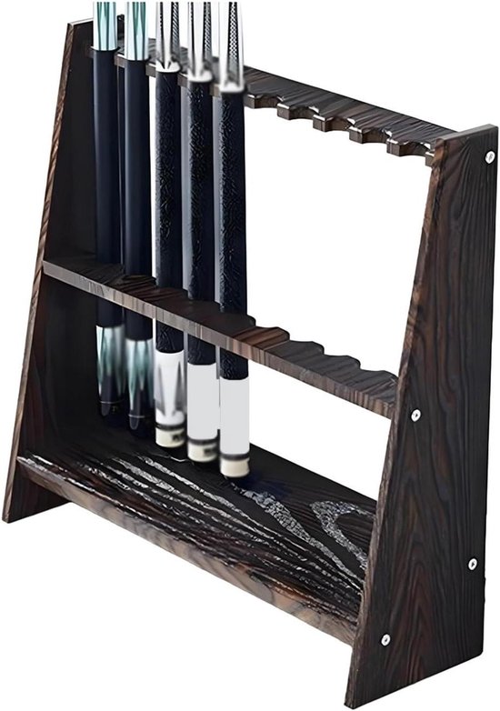 Biljartkeu Rekken - Pool Cue Houder - Keuen Organiseren - Vloerstaand Ontwerp - 60x20x58cm - Niet gespecificeerd