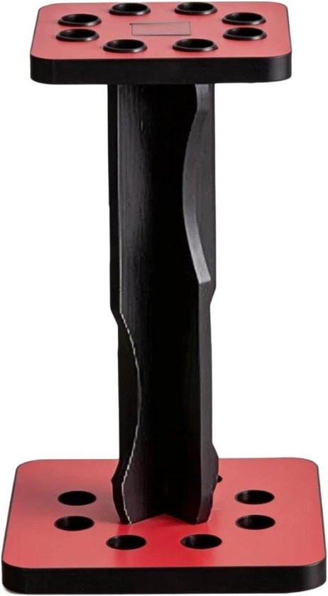 Biljartkeu Rekken - Pool Stick Houder - Biljart Keu Opslag - Stabiele Vloerstandaard - 30x30x55cm - Rood