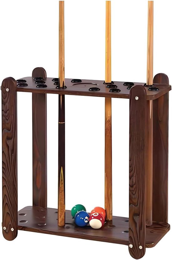 Biljartkeu Rekken - Pool Stick Houder - Biljart Keu Opslag - Stevige MDF Constructie - 60x22x60cm - Niet gespecificeerd