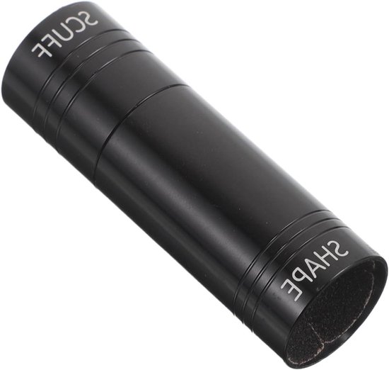 Biljartkeu Reparatiegereedschap - Keu Tip Vormer - Keu Onderhoud - Aluminium Constructie - 6.5 x 2 x 2 cm - Zwart