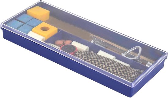 Biljartkeu reparatieset - Onderhoudsset Keu - Biljartonderhoud - Snel Slipproblemen Oplossen - 24.4 x 10.5 x 3.5 cm - Grijs