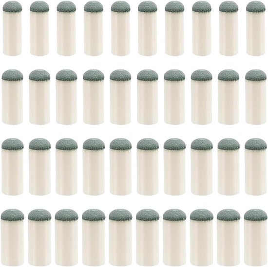 Biljartkeu set - 40 stuks biljartstokopzetstukken - 5 maten - reservepunten voor optimale speelervaring - ShopVlot
