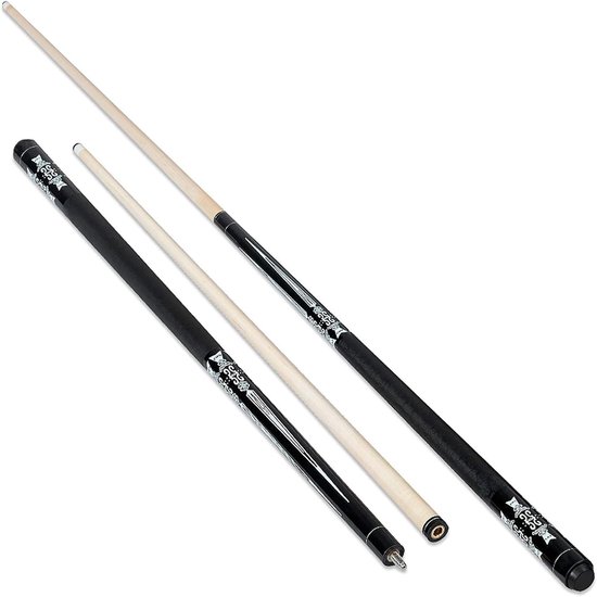Biljartkeu Set - Keu Stoks - Spel Uitoefenen - Vergrendelingsinterface - 146 cm - Zwart