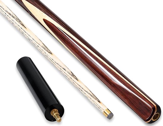 Biljartkeu - Snooker Keu - Spel Verbeteren - Handgemaakt Essenhout - 145 cm 9mm - Natuurlijk