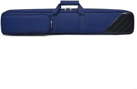 Biljartkeu Tas - Keu Koffer Draagtas - Biljart Spel Bescherming - Robuust Lichtgewicht Ontwerp - 83 Cm Lengte - Zwart Blauw
