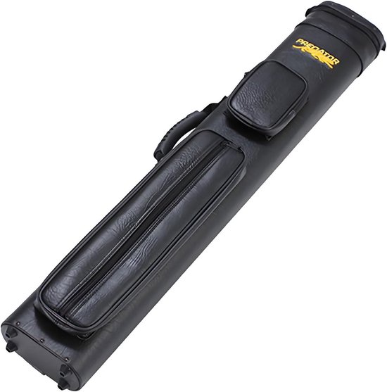 Biljartkeu Tas - Poolkeu Houder - Biljart Accessoires - Stevig PU Leer - 4 of 6 Gaten - Zwart