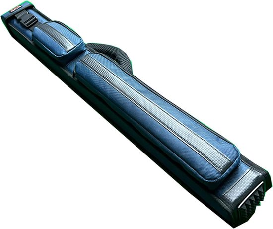 Biljartkeu Tas - Poolkeu Koffer - Keuen Vervoeren - Harde Bescherming - 83cm Lang - Blauw