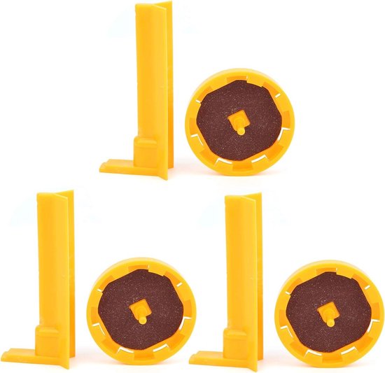 Biljartkeu Tip Reparatie Tool - Biljart Accessoire - Biljartkeu Klem - L-vormige - Set van 3 - Geschikt voor Tip Reparatie - Biljartkeu Accessoire - L-vormige text Biljart- Zwart. van Merkloos