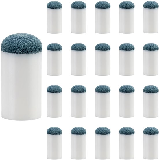 Biljartkeu Tip|10/20 Stuks|✮✮Levenslange Garantie✮✮-10-13 mm Schroefbare Biljartkeu Pomerans-Leren Keutip met Opbergdoos