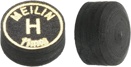 Biljartkeu tips 11 mm - gelamineerd kunstleer - hard - slijtvast (2 stuks) - Vemera