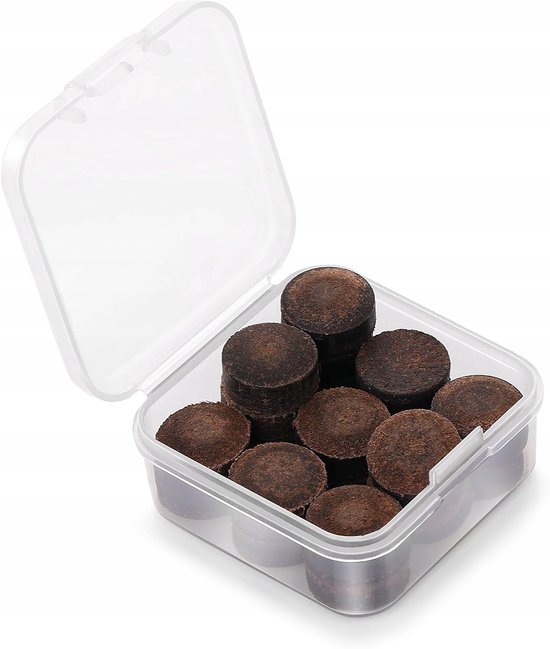 Biljartkeu tips 13mm - Set van 20 stuks met opbergdoos