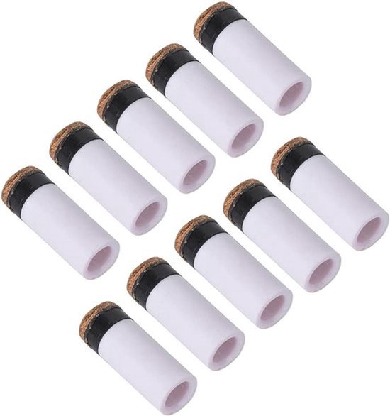 Biljartkeu Tips Vervanging Set van 10 Stuks in Verschillende Maten - Geen Lijm of Gereedschap Nodig