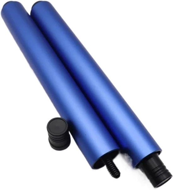 Biljartkeu Verlenging - Keu Verlenger - Biljart Spelen - Telescopisch Verstelbaar - 229 cm - Zwart Blauw