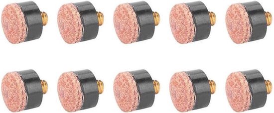 Biljartkeu - Vervangende schroefpunten - Zacht - Accessoires - Keu - Geschikt voor visgerei - Zwart 10 stuks biljartkeu schroefpunten voor vervanging van zachte keuaccessoires. van Merkloos