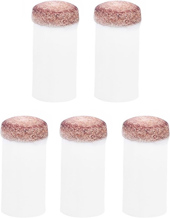 Biljartkeu vervangingsset 11mm - 10-delig leren pool tips - duurzame prestaties - m-winkel