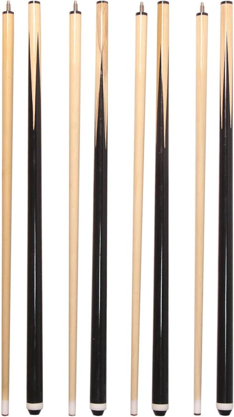 Biljartkeus Set - Pool Keus - Thuis Spelen - Gemaakt van Hardhout - 4 Stuks 148 cm - Niet Gespecificeerd