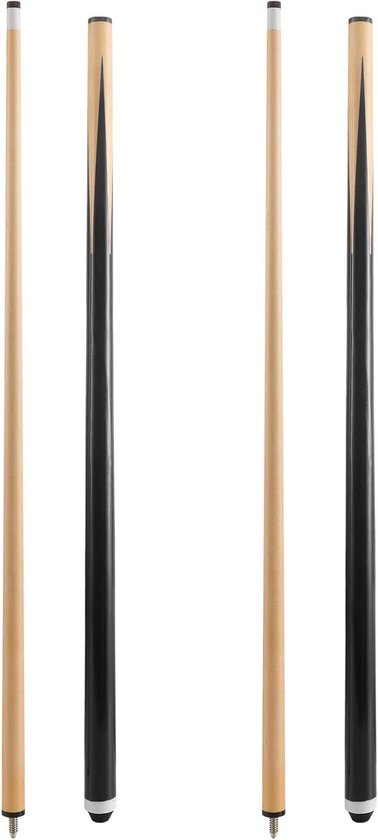 Biljartkeus Set - Poolkeus Keus - Spel Spelen - Hard Maple Shaft - 58 inch - Zwart