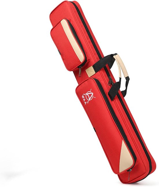 Biljartkeutas - Keutas met gaten - Keuen opbergen - Zeer stevig materiaal - 83x14x75cm - Rood