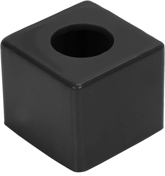 Biljartkrijt Houder - Krijt Case - Keu Onderhoud - Licht Draagbaar - 3x3x4cm - Zwart