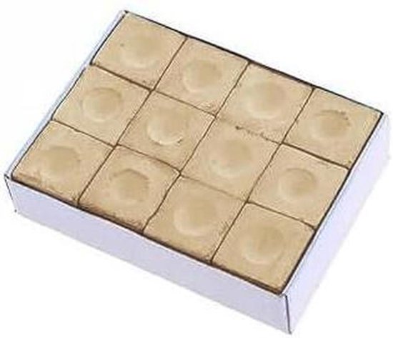 Biljartkrijt - Keu krijt - Precisie Spel - Gelijkmatige Verdeling - Per 12 stuks - Goud