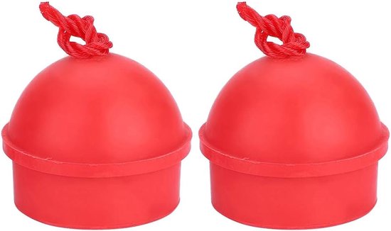 Biljartkrijthouder Keu - Biljartaccessoire - Stabiliteit Keu - Antislip Ontwerp - 2 Stuks - Rood