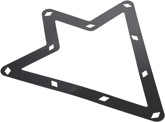 Biljartrekhouder met Perfect Gepositioneerde Ballen - 6-delige Set voor Pooltafel en Poolhallen, Zwart Film Accessoire
