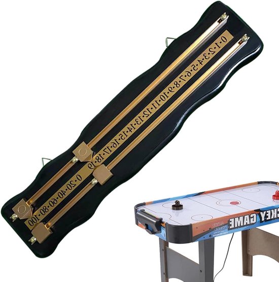 Biljartscorebord - Score Keeper - Spel Bijhouden - Herbruikbaar Bord - 45.9 x 13.2 cm - Zwart