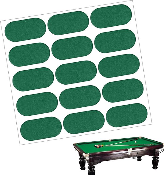 Biljartstof Reparatie - Tafel Vilt - Tafel Onderhoud - Zelfklevend - Diverse Maten - Groen