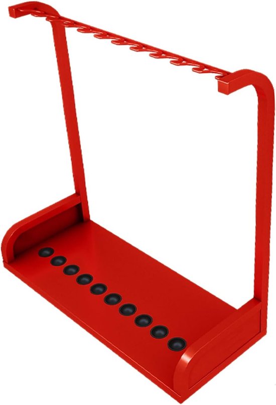 Biljartstokhouder - Keurek - Biljartkamer Organisatie - Geen Installatie Nodig - 60x25x60cm - Rood