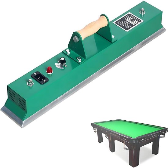 Biljartstrijkijzer - Pooltafel Strijkijzer - Laken Onderhoud - Instelbare Temperatuur - Standaard Tafels - Meerkleurig