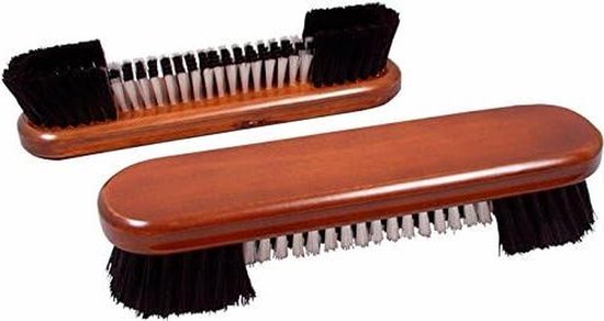 Biljarttafel Borstel - Laken Onderhoud - Tafel Schoonhouden - Speciale Vorm - 23 cm - Zwart Wit