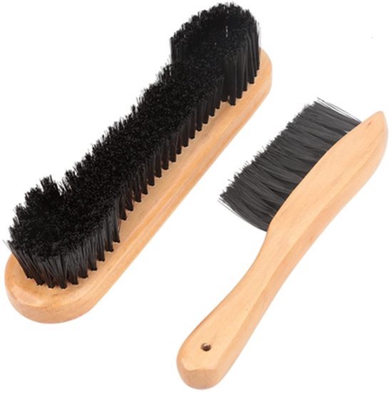 Biljarttafel Borstel - Pooltafel Cleaner Kit - Houten Handvat - Snooker Borstels - Ideaal voor biljartliefhebbers - 2 stuks