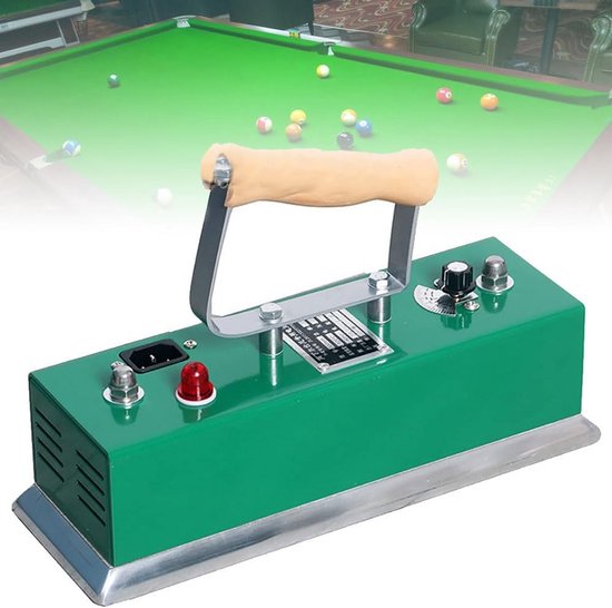 Biljarttafel kleedstrijkijzer 30 cm, instelbare temperatuur voor snooker en pooltafels van Merkloos