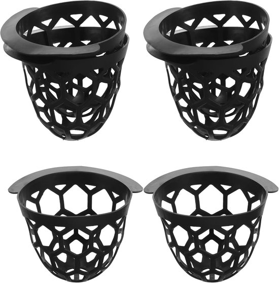 Biljarttafel Pockets - Pool Tafel Mandjes - Ballen Opbergen - Duurzaam TPE Materiaal - 8.5cm x 8cm - Zwart