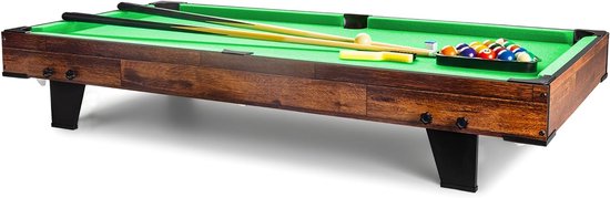 Biljarttafel - Pooltafel Speeltafel - Spelplezier Thuis - Compleet Accessoires - 120 x 60 x 20 cm - Groen