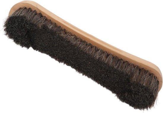 Biljarttafelborstel - Pooltafelborstel - Tafelonderhoud - Paardenhaar - 30 cm - Houtkleur