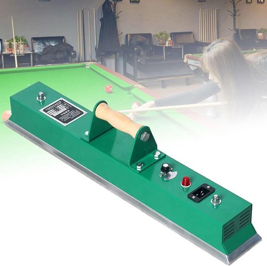Biljarttafelkleed Strijkijzer - Pooltafel Onderhoud - Tafelkleed Verzorgen - Instelbare Temperatuur - 670mm - Zwart