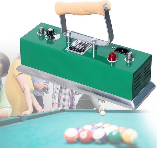 Biljarttafelkleed Strijkijzer - Snooker Tafelborstel Thermostaat - Onderhoud Tafelkleed - Instelbare Temperatuur - 300 mm - Grijs
