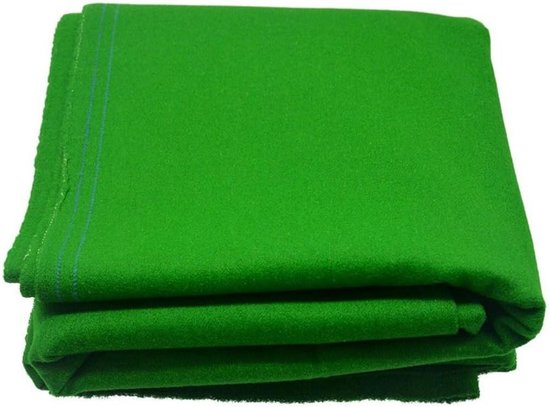 Biljarttafelkleed Vilt - Pooltafel Kleed - Verbeteren Balcontrole - Slijtvast Pluisbestendig - 2.8 x 1.6 meter - Groen