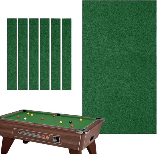Biljarttafelvilt - Tafelkleed - Spelverbetering - Glad speeloppervlak - 7 8 9 voet - Groen