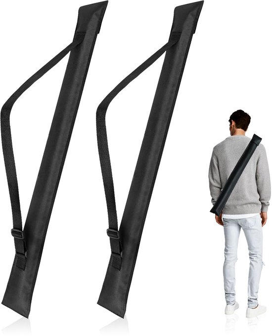Biljarttas 32 Inch - Opvouwbaar - Met verstelbare schouderband - Voor 1/2 biljartstokken - Hoogwaardige canvas - Bescherming tegen stof en krassen - Cuebag
