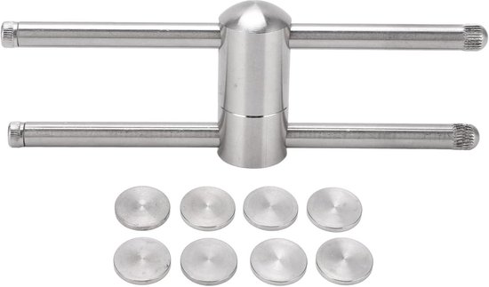 Billard Keu Tip Shaper en Trimmer Roestvrij Staal voor Snooker en Pool Keus van Merkloos