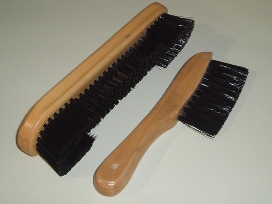 Billiard Brush Set - Snooker Cleaning - Table Maintenance - Wood Handle - 22.86 cm