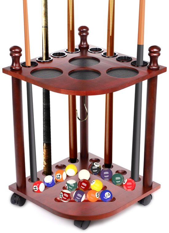Billiard Cue Stand - Vloerstaand Pool Cue Opslagsysteem - Hoogte 57 cm