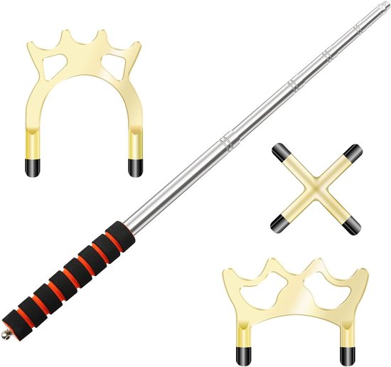 Billiard Cue Stick Bridge - 4-delige set - Met 3 verwisselbare messing brugkoppen - Voor optimaal poolplezier - ShopVlot